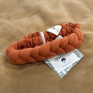 kate quinn Braided Headband in Rust Orange